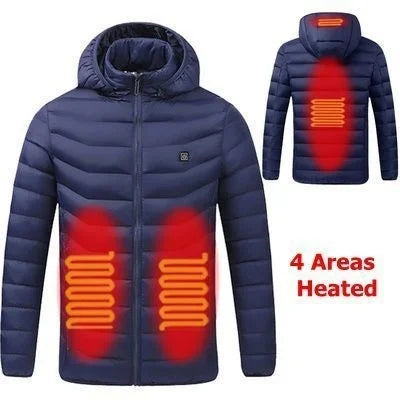 21 Areas Heated Jacket Mens Jacket Waterproof Heating Jacket Men Warm Winter Jackets For Men Parkas Coat Heated Vest Tactical