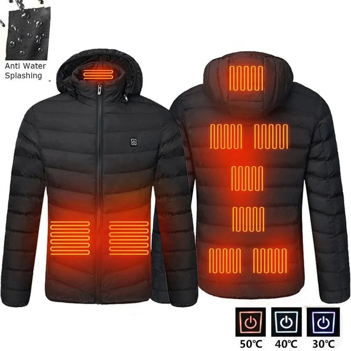 21 Areas Heated Jacket Mens Jacket Waterproof Heating Jacket Men Warm Winter Jackets For Men Parkas Coat Heated Vest Tactical